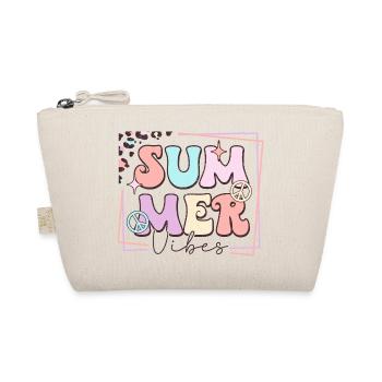 Summer Vibes - Retro Design - Bio-Täschchen - Natur - Vorne