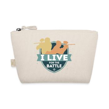 I Live for the Battle Paintball Tactical Player - Bio-Täschchen - Natur - Vorne