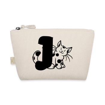 Lettre Chat J - Trousse biologique - nature - Devant