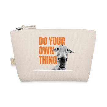 Esel - do your own thing - Bio-Täschchen - Natur - Vorne