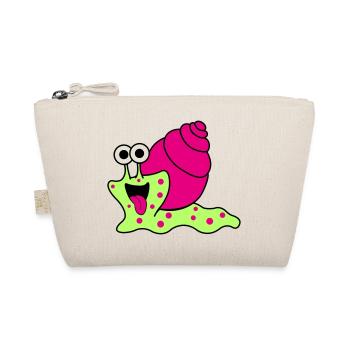Snail Funny - Organic Pouch - nature - Front
