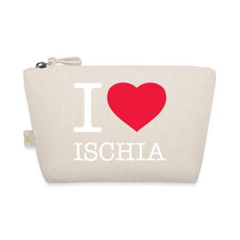 I LOVE ISCHIA Italy Italien - Bio-Täschchen - Natur - Vorne