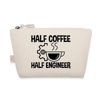 Half Coffee Half Engineer 2 - Bio-Täschchen - Natur - Vorne