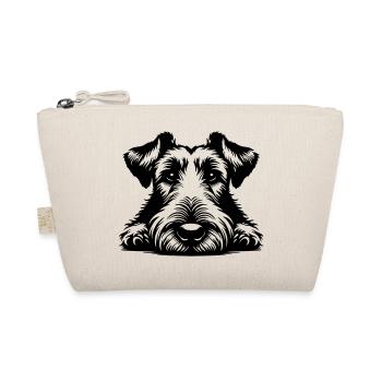 Irish Terrier Head with Paws - Organic Pouch - nature - Front