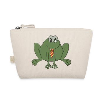 Grenouille avec une cravate - Trousse biologique - nature - Devant