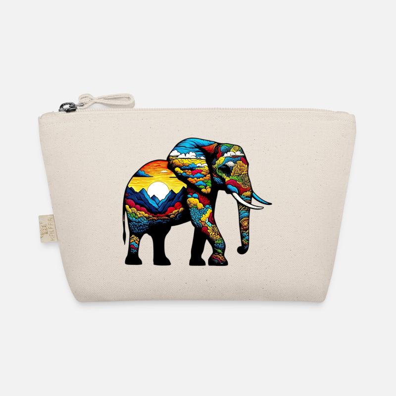 Elefant - Bio-Täschchen - Natur
