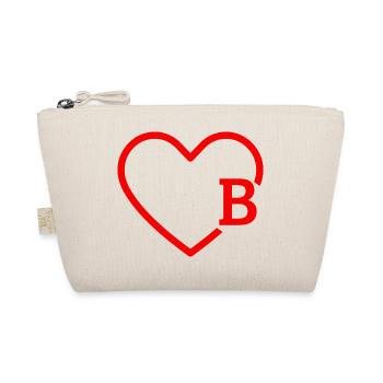 lettre b cœur rouge - Trousse biologique - nature - Devant