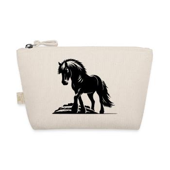 Horse Icelandic Horse Icelandic Pony - Organic Pouch - nature - Front