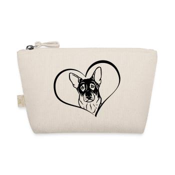 German Shepherd in the heart - Organic Pouch - nature - Front