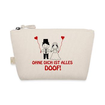 ohne dich ist alles doof 2 - Bio-Täschchen - Natur - Vorne