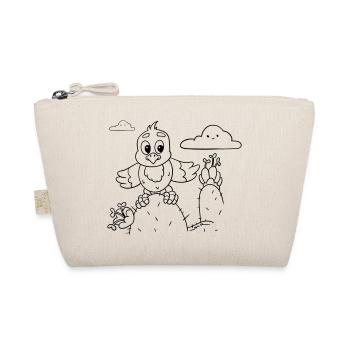 Design for creatives: Vulture coloring page - Organic Pouch - nature - Front