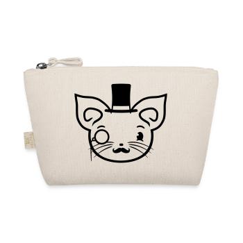 Sir Cat Gentleman Chapeau haut de forme Monocle Rich Gentleman - Trousse biologique - nature - Devant