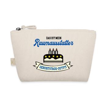 Geburtstag Raumausstatter Raumausstattung Designer - Bio-Täschchen - Natur - Vorne
