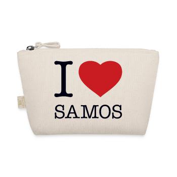I LOVE SAMOS - Organic Pouch - nature - Front