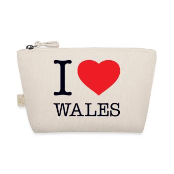 I LOVE WALES - Bio-Täschchen - Natur - Vorne