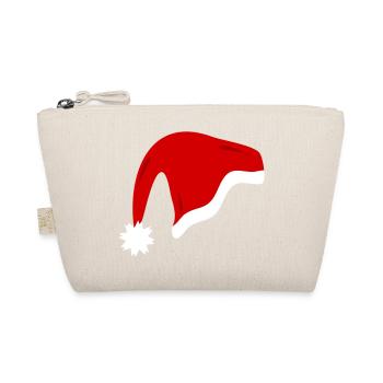 Red Christmas Hat - Organic Pouch - nature - Front