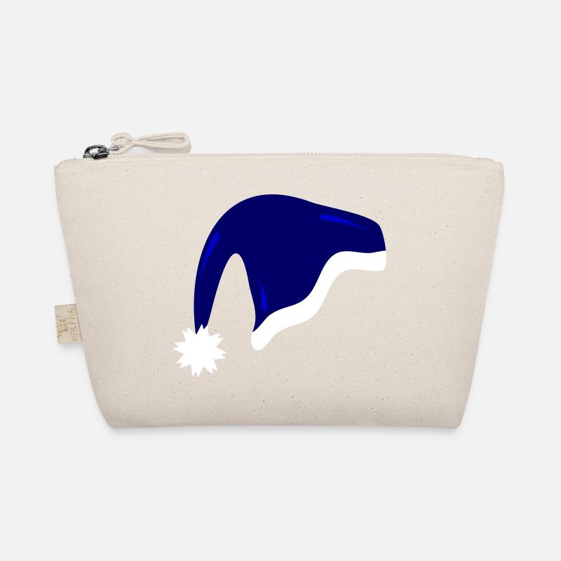 Blue Christmas Hat Organic Pouch