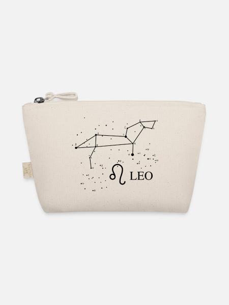 Constellation Leo with Zodiac sign - Bio-Täschchen - Natur - Vorne
