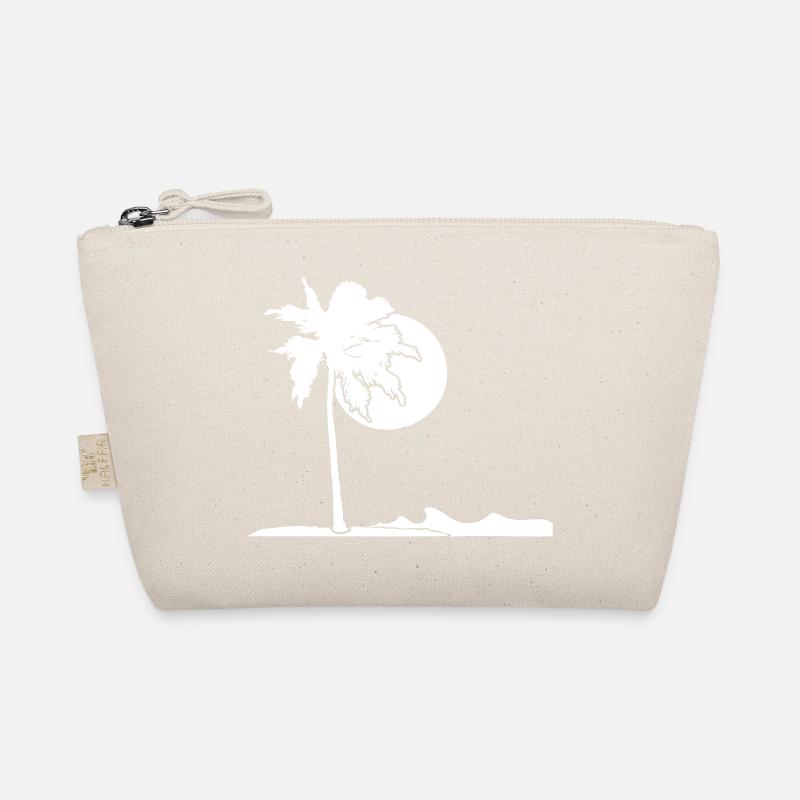 Palm Tree Island Beach Holiday Sun Sea Beautiful Evening Organic Pouch