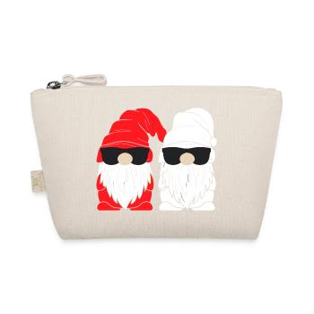 Doppel Santa Gnome Sonnenbrille - Bio-Täschchen - Natur - Vorne