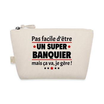 Pas facile d'être un super banquier, banque, noël - Trousse biologique - nature - Devant