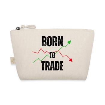 BORN TO TRADE - Bio-Täschchen - Natur - Vorne