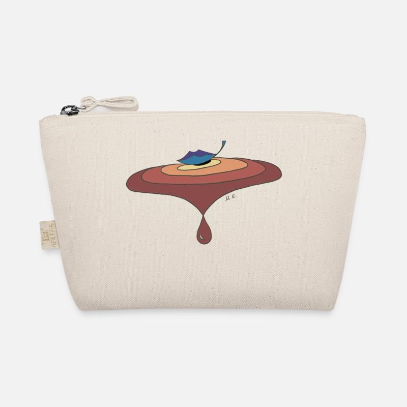 Leaf on the water with drops Organic Pouch