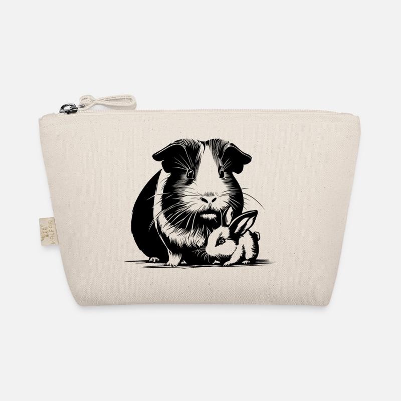 Cochon d’Inde avec lapin en peluche Trousse biologique