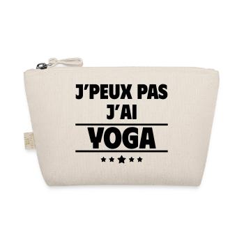 J'peux pas j'ai yoga, yogi, yogini - Trousse biologique - nature - Devant