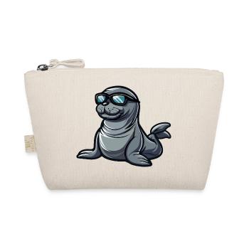 Seal Animal Comic Cool - Organic Pouch - nature - Front