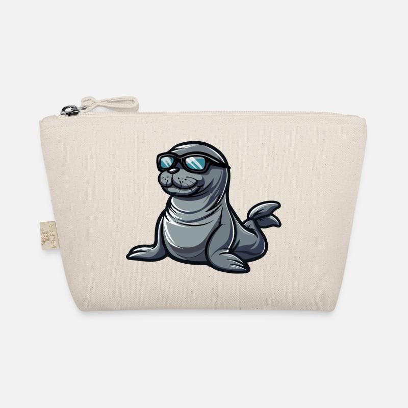 Seal Animal Comic Cool Organic Pouch