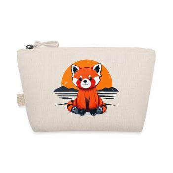 Charmant panda roux - Trousse biologique - nature - Devant