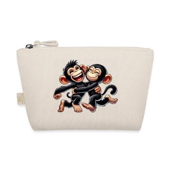 Couple de chimpanzés - Trousse biologique - nature - Devant