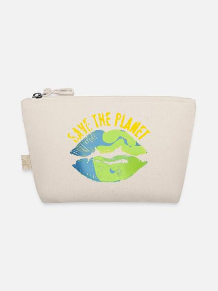 Sauvez le monde look vintage - Trousse biologique - nature - Devant