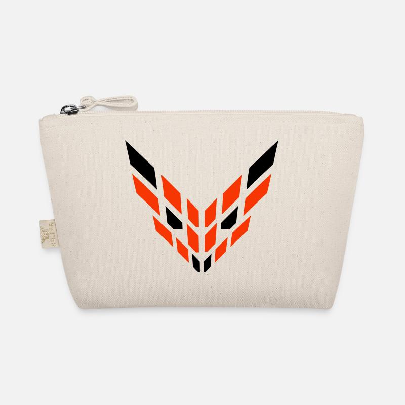 Renard roux Logo abstrait Cool Evil Eye Trousse biologique