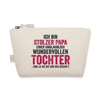Papa Père Fête des Pères Fille - Trousse biologique - nature - Devant