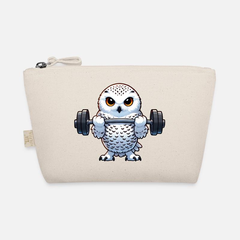 Eule Schneeeule Workout Fitness Training Bio-Täschchen