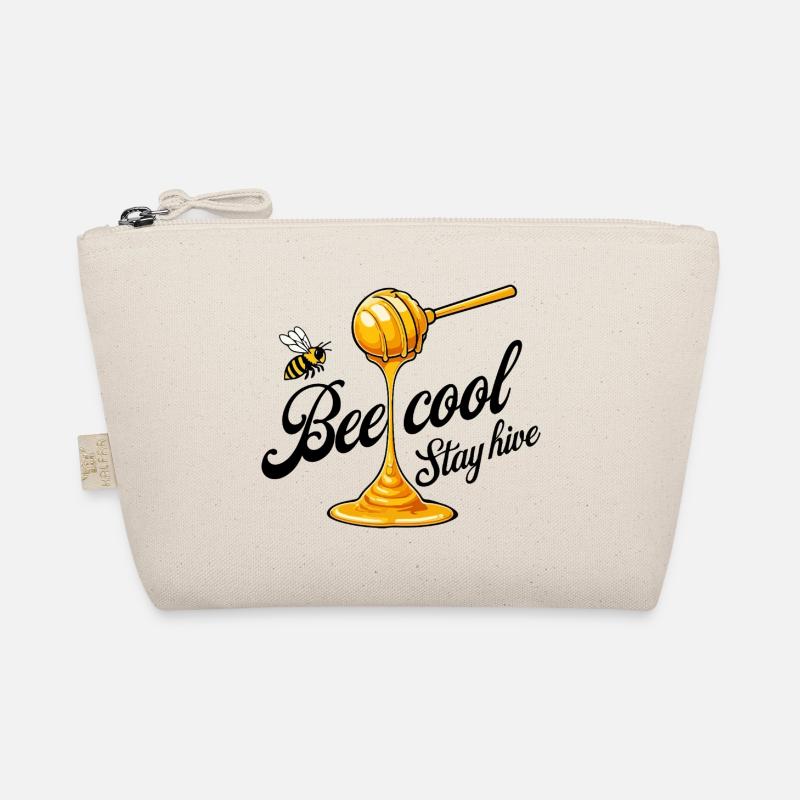 Bee Cool Stay Hive - Honey and Bee Theme Organic Pouch