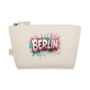 Berlin City Germany Colorful Graffiti Font - Organic Pouch - nature - Front
