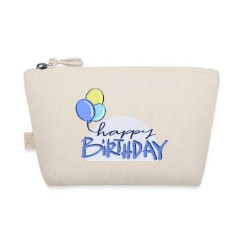 Happy Birthday, Birthday, Balloons, Party - Organic Pouch - nature - Front