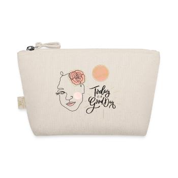 Today is a Good Day. Girl's face. - Organic Pouch - nature - Front