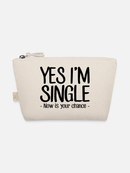 yes, I'm single - Organic Pouch - nature - Front