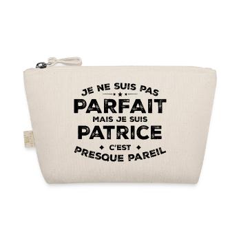 Patrice Ein Name, eine Haltung L'Humor Patrice - Bio-Täschchen - Natur - Vorne