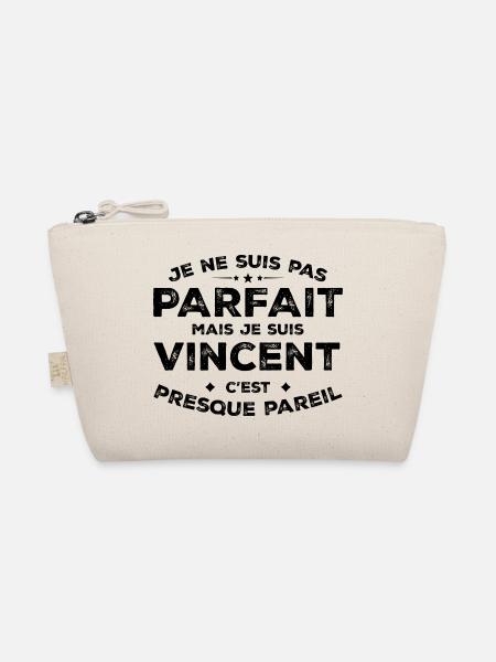 Vincent A name, an attitude Humor Vincent - Organic Pouch - nature - Front