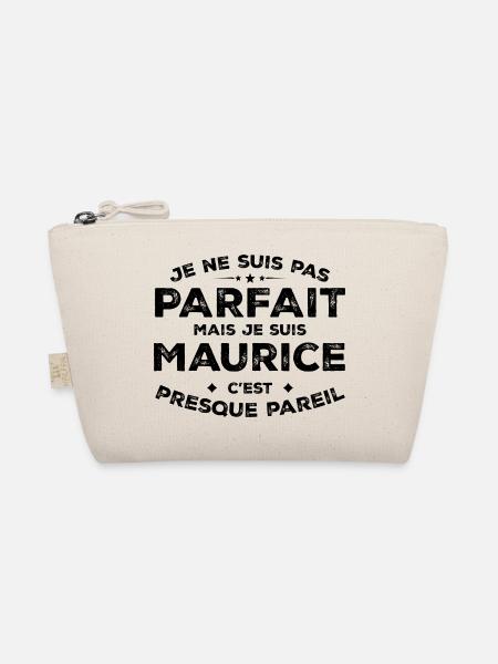 Maurice A First Name, An Attitude Humour Maurice - Organic Pouch - nature - Front