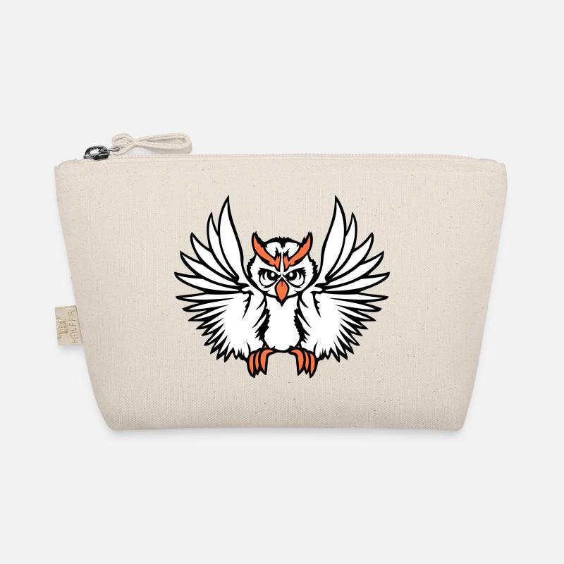 Owl Bird Eagle Owl Night Bird Barn Owl Flying Cool Organic Pouch