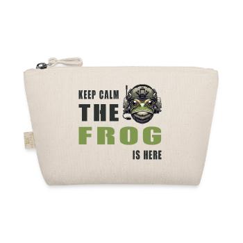 Fighting Frog – Keep Calm Style - Organic Pouch - nature - Front