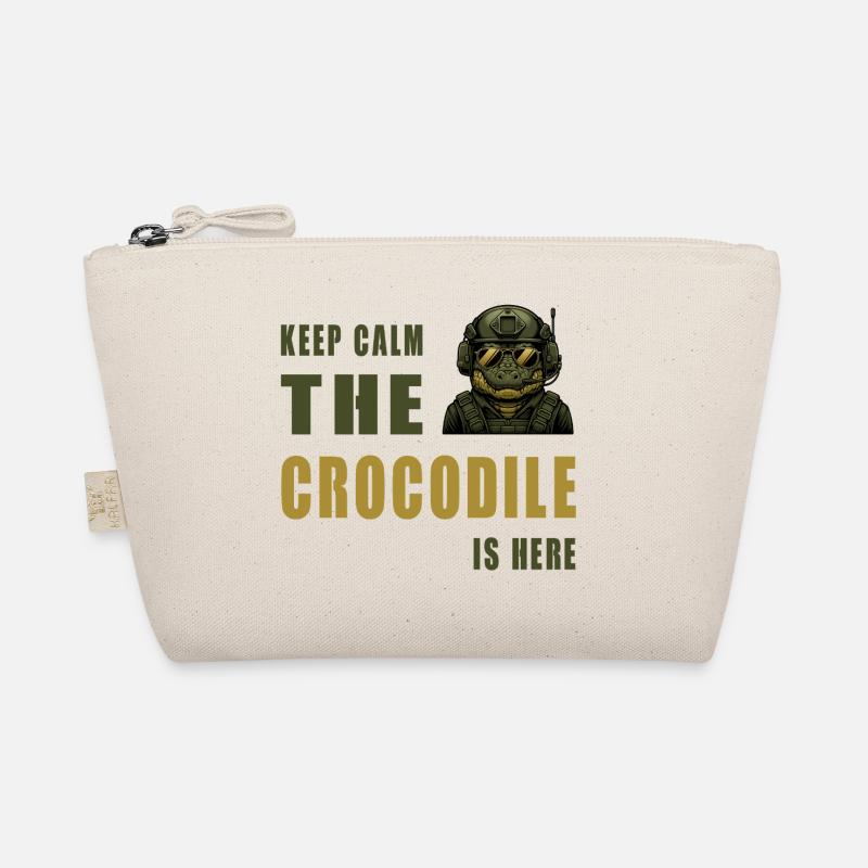 Crocodile in Action – Keep Calm Organic Pouch