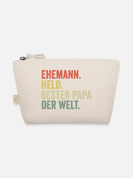 Bester Papa der Welt - Bio-Täschchen - Natur - Vorne