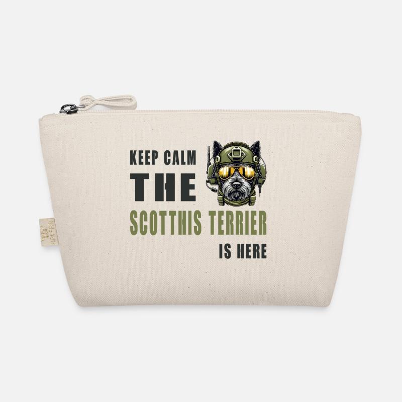 Scottish Terrier Warrior Dog Organic Pouch